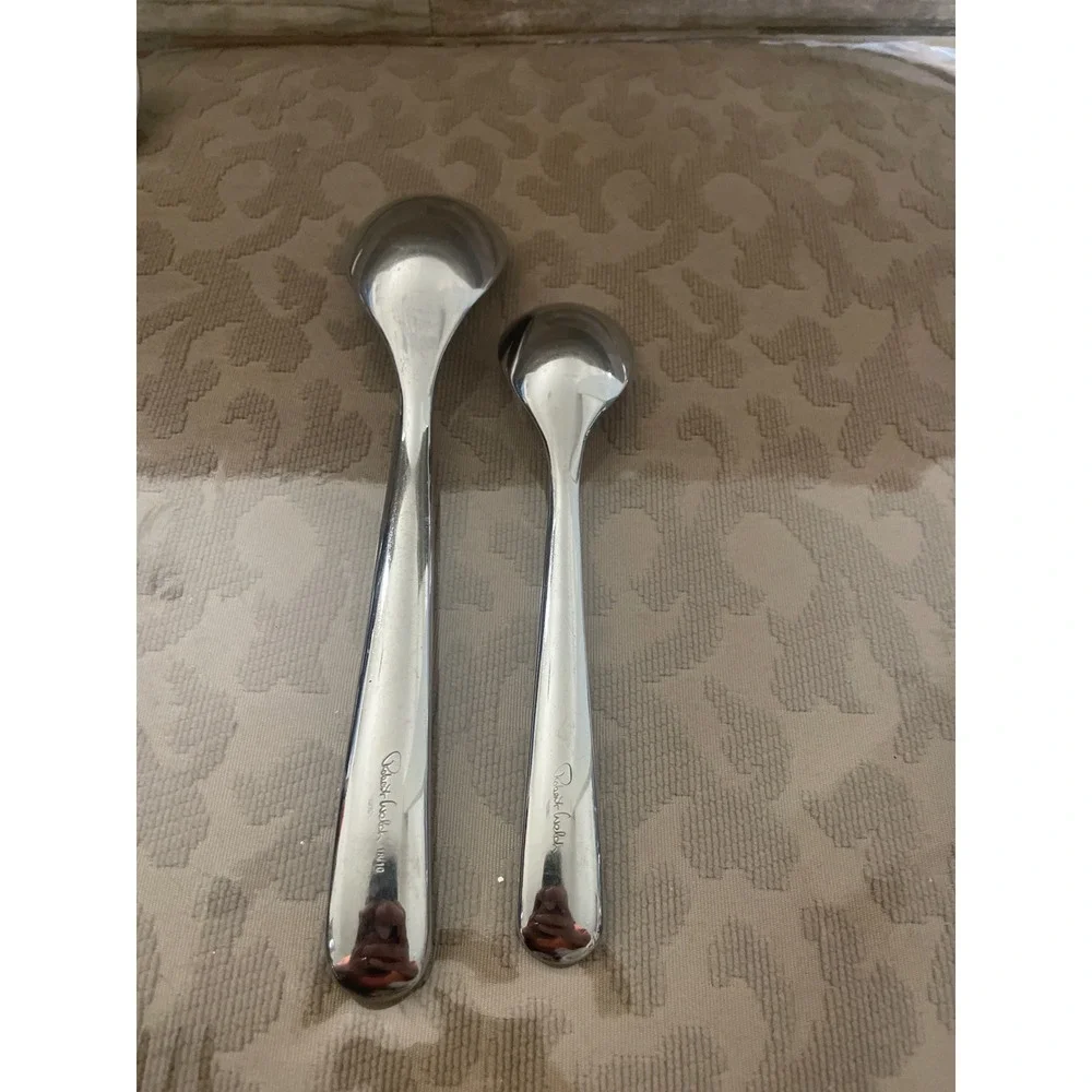 Robert Welch Radford 18/10 Stainless Steel Spoons Set of 2 Silver Mirror Finish
